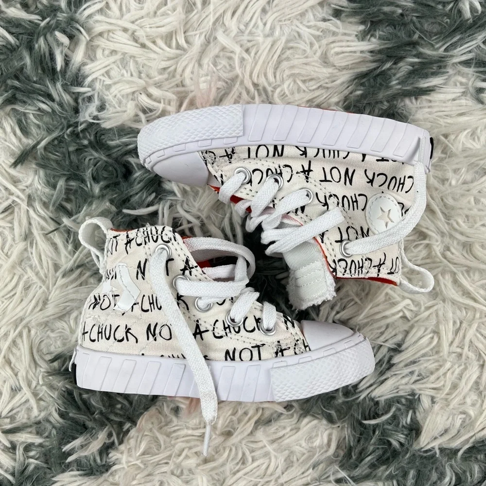 Converse Not A Chuck Kids Youth Sneaker White Orange Size Youth 6